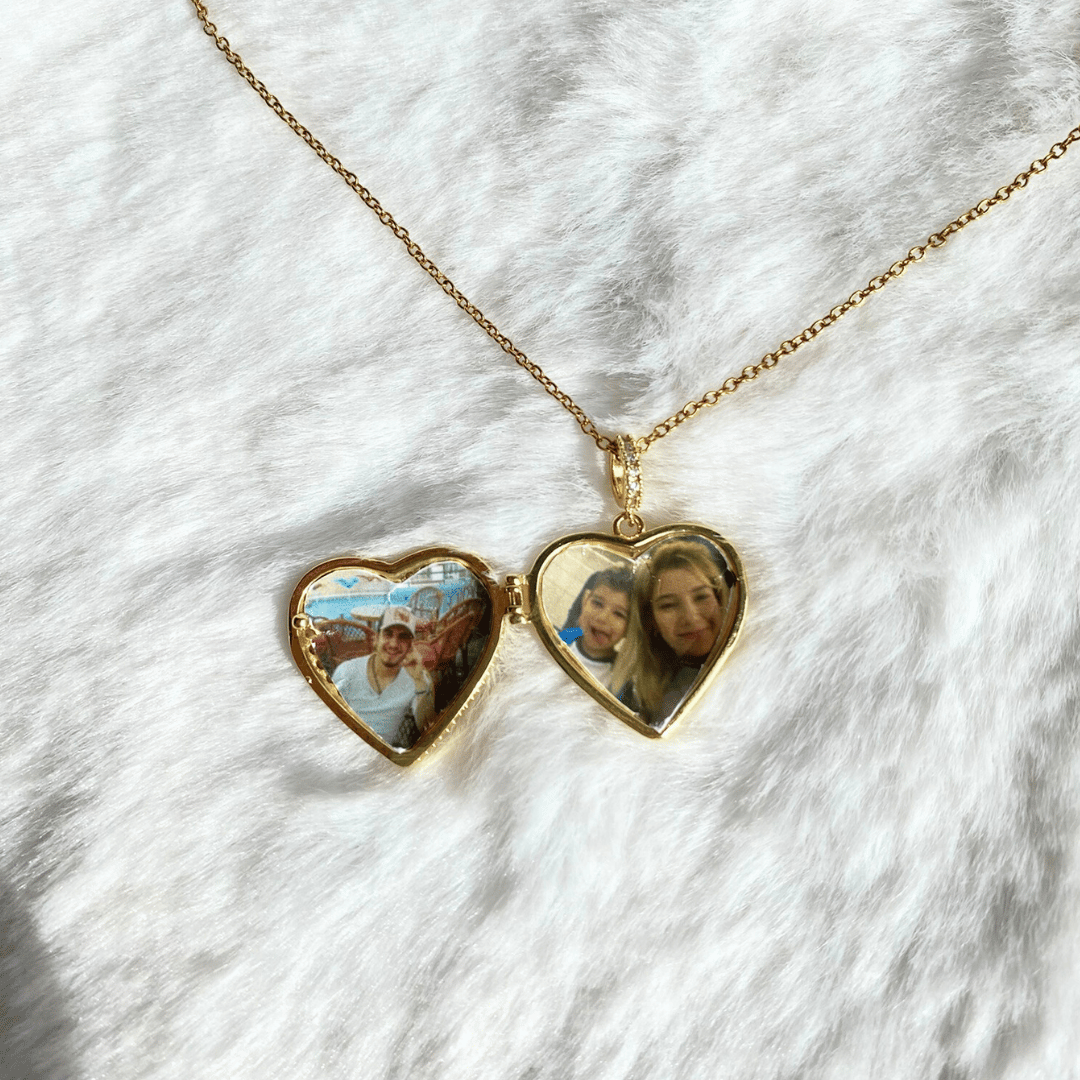 Fotoğraflı Kalp kolye
