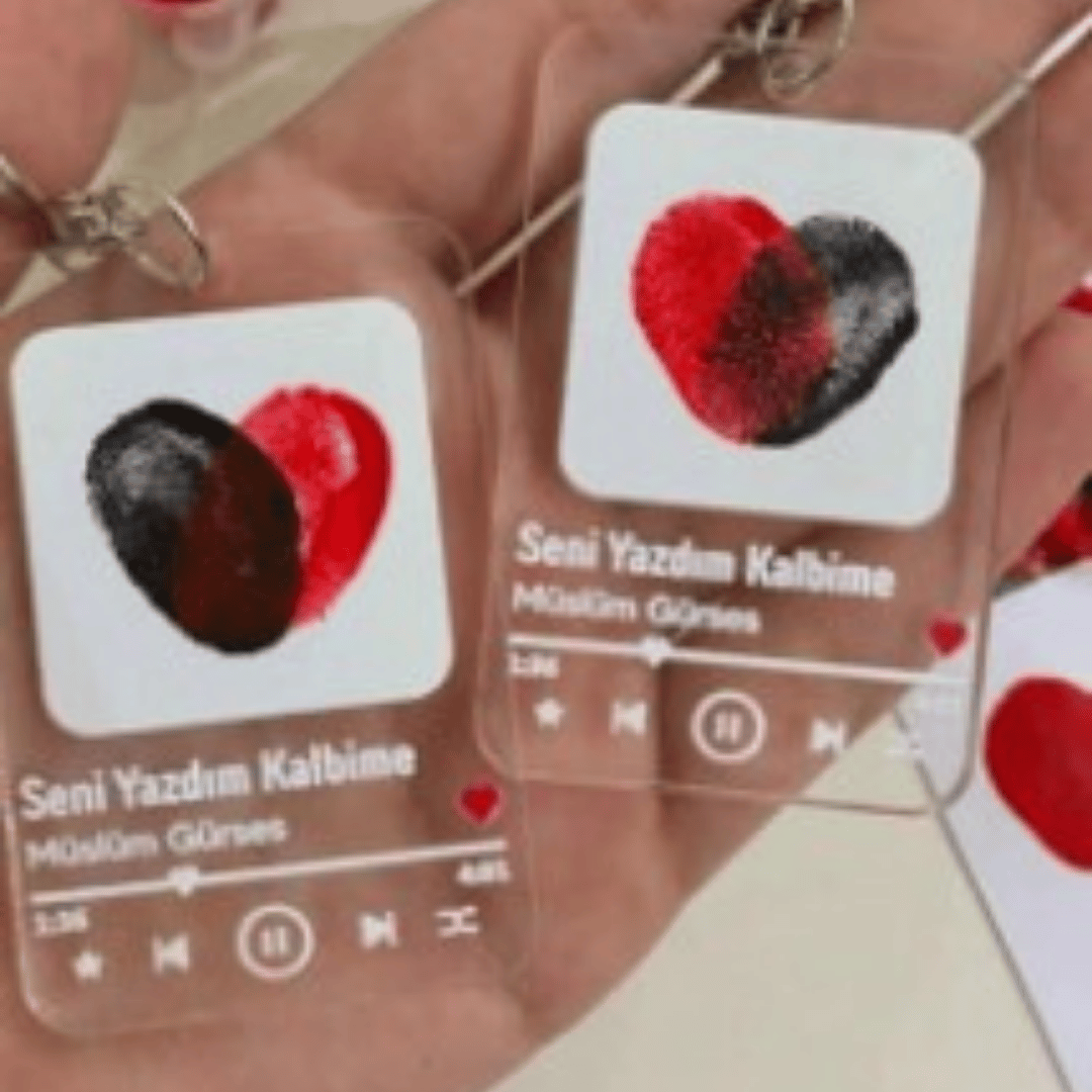 Çiftlere Özel Parmak izi Anahtarlık